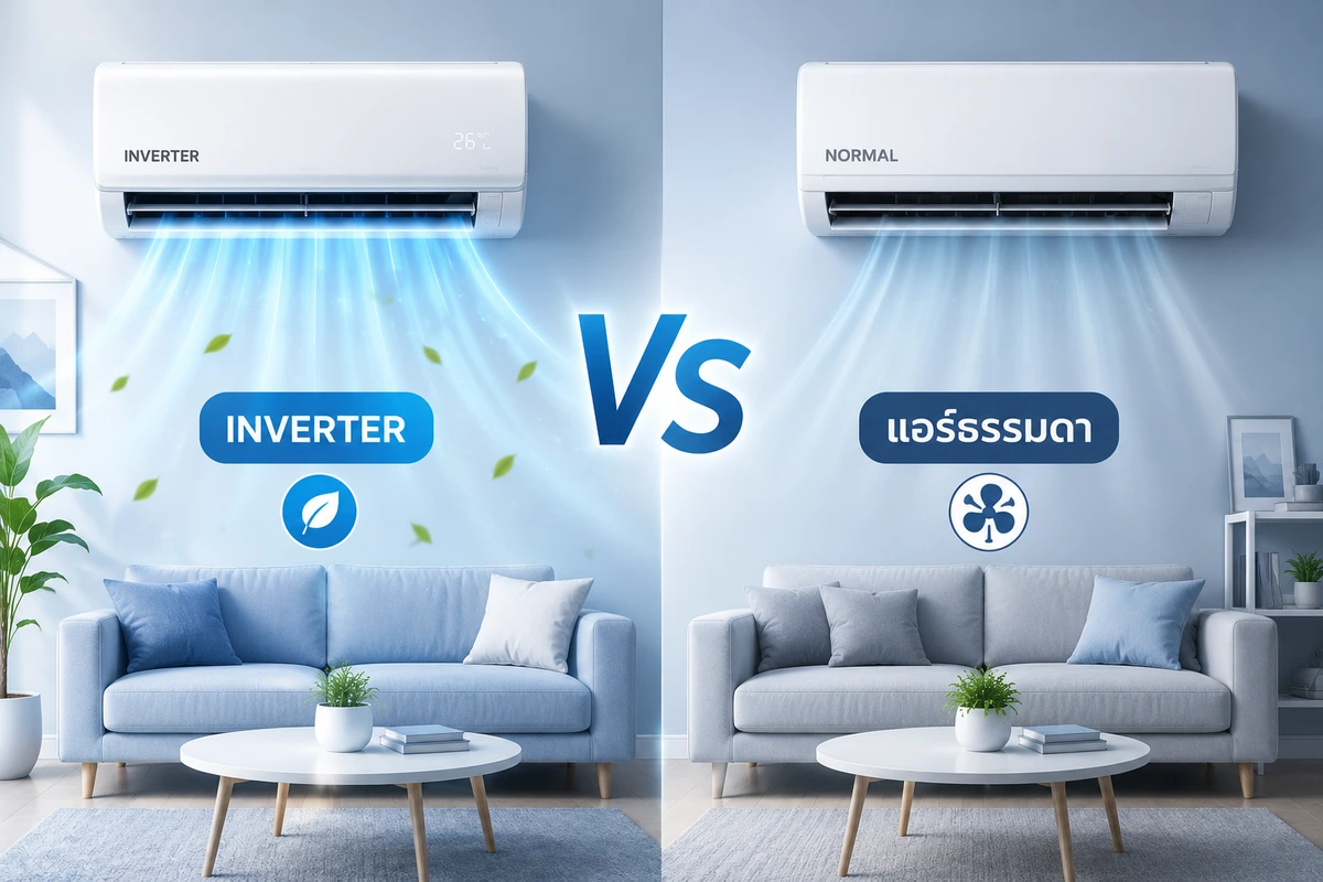 แอร์ Inverter และแอร์ธรรมดา